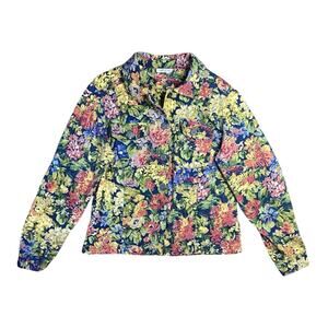 Vintage 90s Coldwater Creek Floral Button Jacket - M